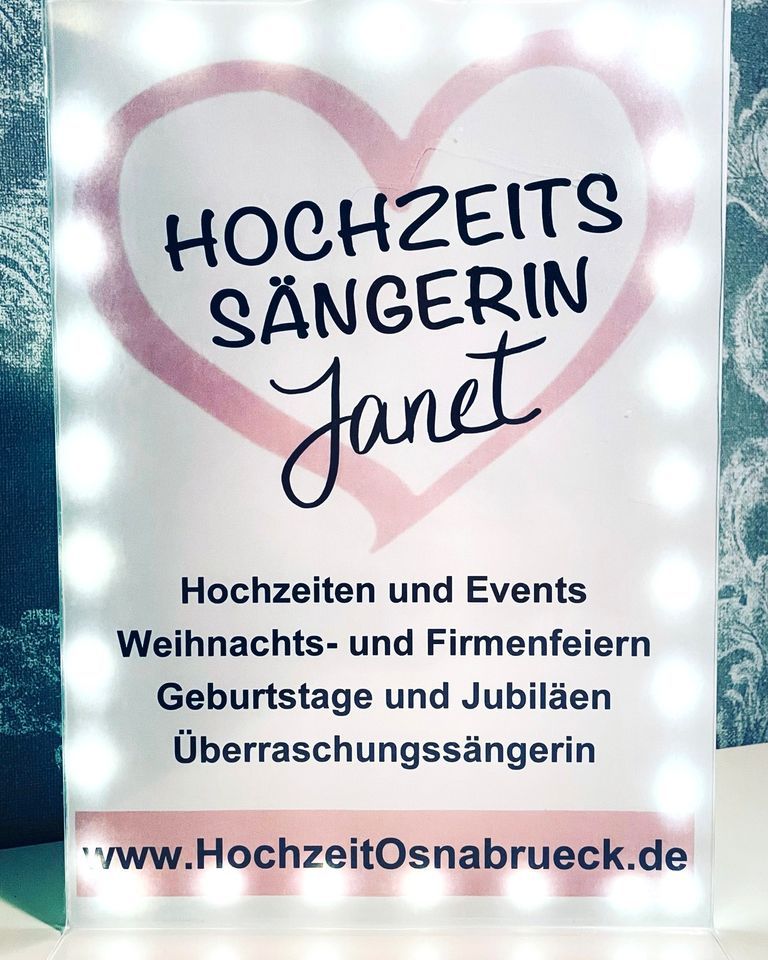 Hochzeitssängerin | Sängerin für Hochzeit Taufe Geburtstag NRW NI in Osnabrück