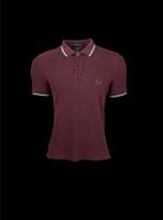 FRED PERRY Herren Casual Poloshirt Stretch Bordeux Rot M3600 Gr.S Hannover - Kirchrode-Bemerode-Wülferode Vorschau