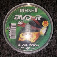 Maxell DVD-R  4,7 GB 120min 10 Stück Neu! Nordrhein-Westfalen - Bad Berleburg Vorschau