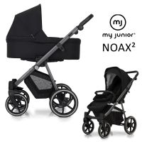 My Junior NOAX² - 2in1 Kinderwagen-Set - City Noir - inkl. Babywanne + Sportsitz + Zubehör - NEU Hessen - Fulda Vorschau