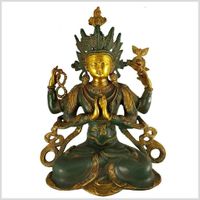 Avalokiteshvara Tara Buddha 41,5cm 7kg Messing Nepal Chenrezig Hamburg-Mitte - Hamburg Hamm Vorschau