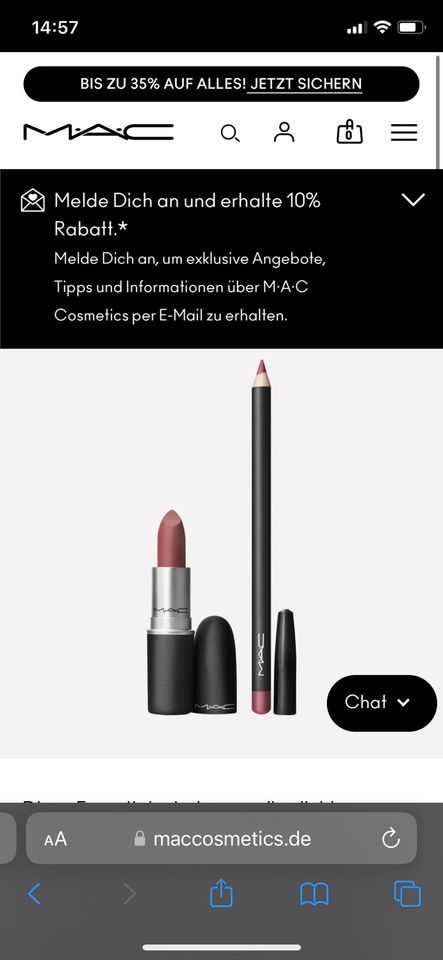 MAC Lippenstift und lipliner in Frankfurt am Main