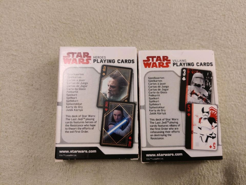 Star Wars Playing Card Poker Karten Kartenspiel Heroes & Villains in Hamburg