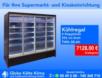 Kühlregal, Wandkühlregal, Getränkekühlschrank, Kühlschrank, Glastüren, 2,50m, Lebensmittel, Supermarkteinrichtung, Kioskeinrichtung, Ladeneinrichtung Nordrhein-Westfalen - Mülheim (Ruhr) Vorschau