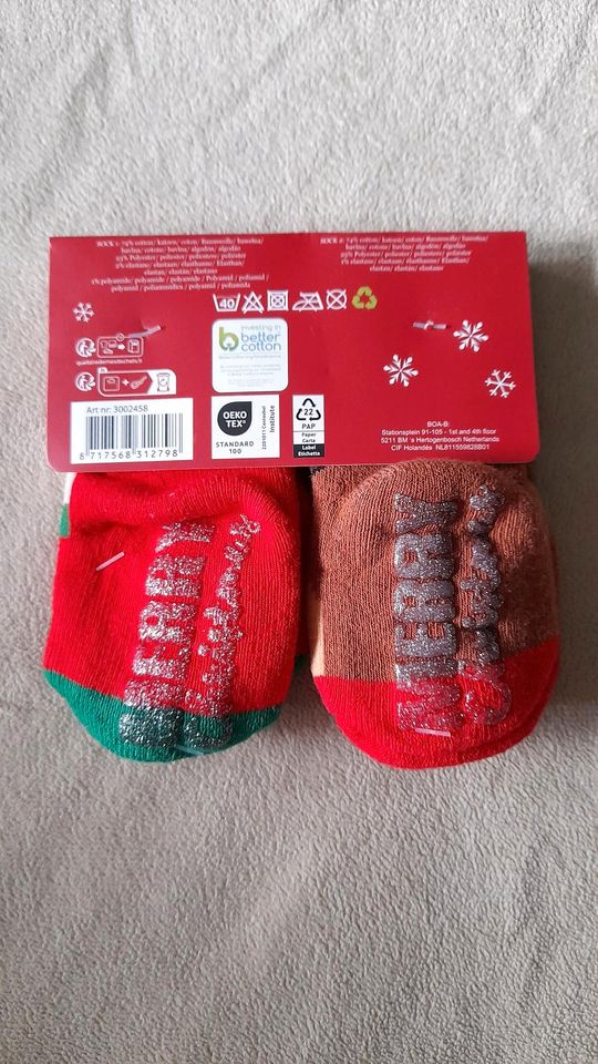 X-Mas Babysocken Größe 62/68 *Neu* in Mülheim (Ruhr)