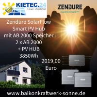 Photovoltaik - Zendure SolarFlow Smart PV Hub mit AB2000 Speicher für Balkonkraftwerke 2xAB2000 +PV Hub 3850 Wh Baden-Württemberg - Eberstadt Vorschau