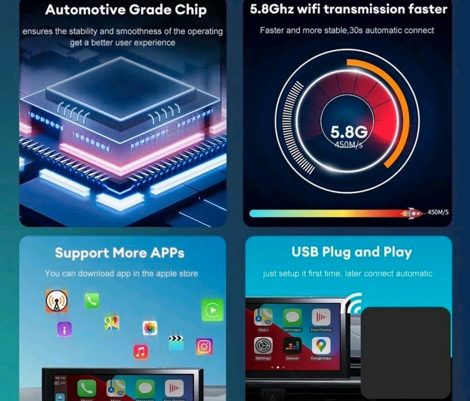 Wired to Wireless Carplay & Android Auto in Künzelsau