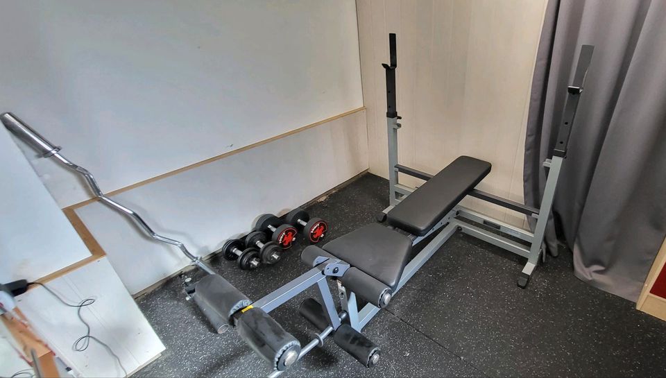 Home GYM,Fitness, Langhantel,Bank,Gewichte in Schwarzheide