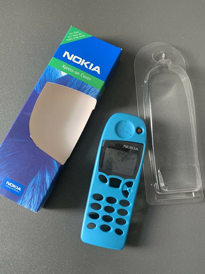 Original Nokia 5100 Serie Xpress-on Cover, blau, NEU & OVP in Blaustein