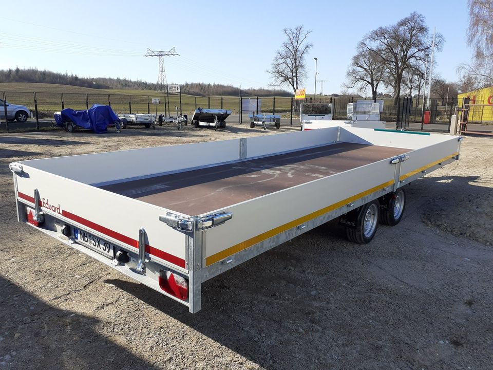 3500 Kg Anhänger XXL 6 x 2,2 m Transport Trailer KFZ mieten in Neubrandenburg