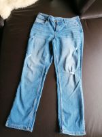 Damen-Jeans im Destroyed-Look, hellblau, Gr 38, von Orsay Bayern - Höhenberg i. T. Vorschau
