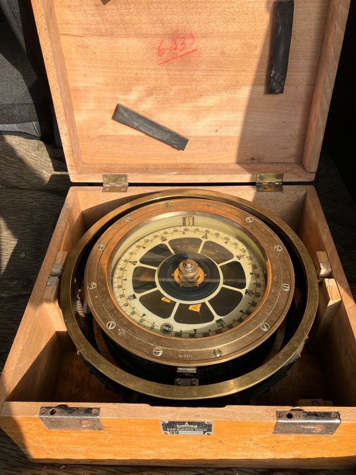 Kompass, Magnetkompass kardanische Aufhängung 200 mm in Glücksburg
