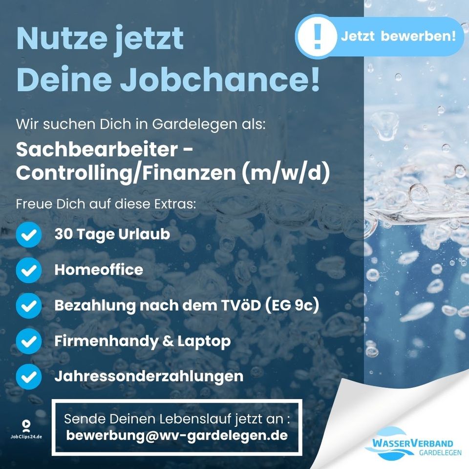 Sachbearbeiter - Controlling/Finanzen (m/w/d) in Gardelegen  