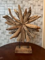 Kunstobjekt Holzkunst Treibholz Holzskulptur Holzsonne Blume groß Berlin - Treptow Vorschau