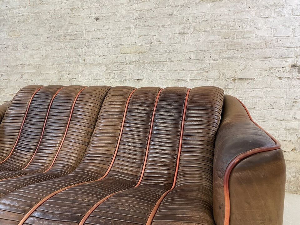 De Sede Malmö / Ernst Lüthy / 2er Couch / Neckleder Designer Sofa in Willich