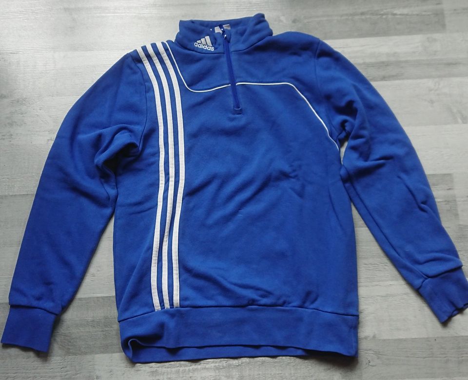 adidas Pullover blau Gr. 164 Sweatshirt Pulli Kinder in Bad Oldesloe