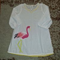 Mini Boden Tunika Kleid Größe 152 weiß mit Flamingo Baden-Württemberg - Konstanz Vorschau