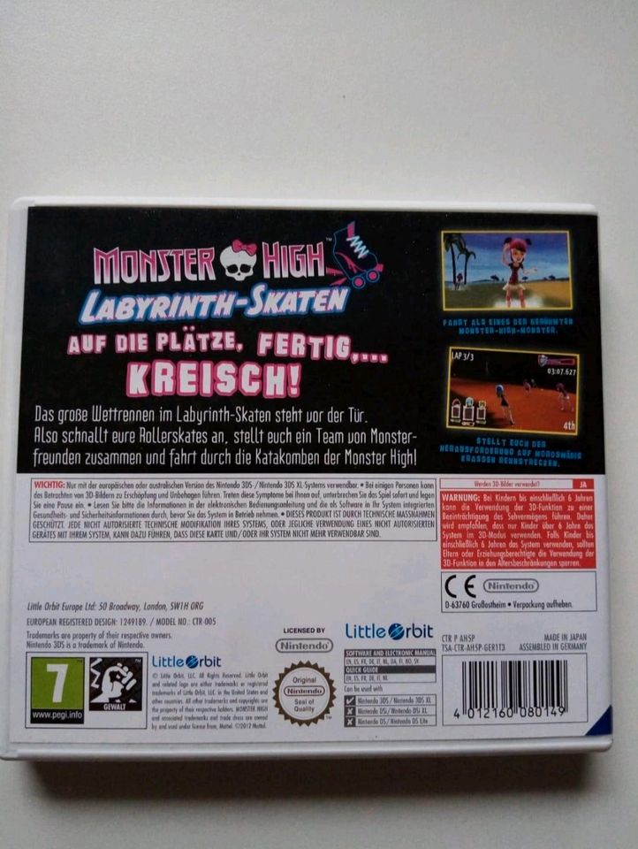 Monster High Labyrinth - Skaten | Nintendo 3DS Spiel in Leverkusen