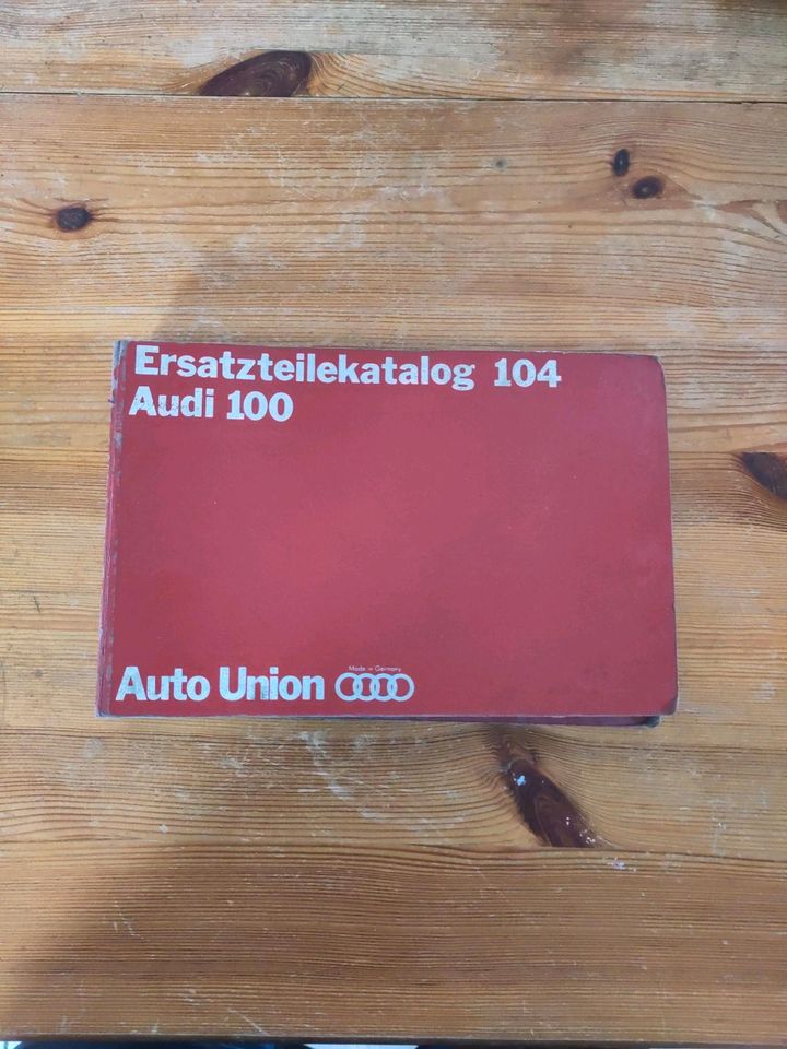 Ersatzteilkatalog 104 vom Audi 100 von 1969 in Weißenberg