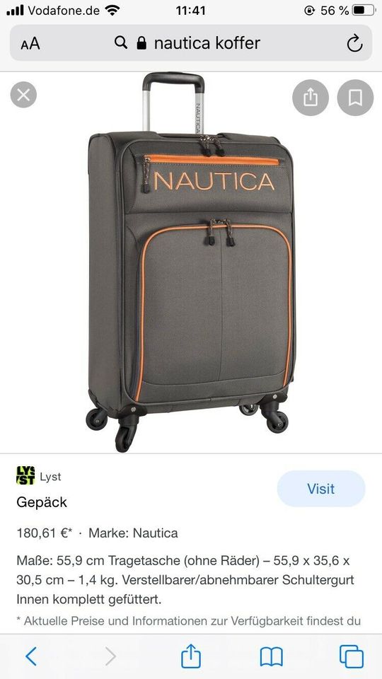 Top Marke Nautica Koffer Reisekoffer 63 42 27 suitcase rolls in Berlin