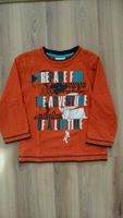 Sweatshirt orange mit Aufdruck Gr. 116 (für 2,50€) Baden-Württemberg - Mannheim Vorschau