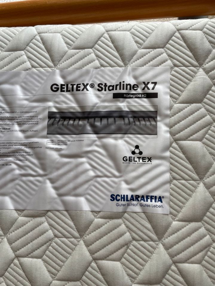 Schlaraffia Geltex Matratze SONDERMASS 90x 220 NP 950 in Bad Rothenfelde