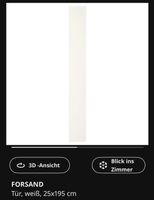 Ikea Forsand Tür 25x 195 weiß OVP für 75er Pax Nordrhein-Westfalen - Hörstel Vorschau