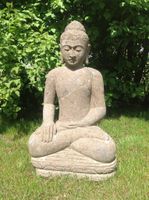 Buddha aus Basanit Naturstein Erdberührung handgearbeitet 75 cm Baden-Württemberg - Hattenhofen Vorschau