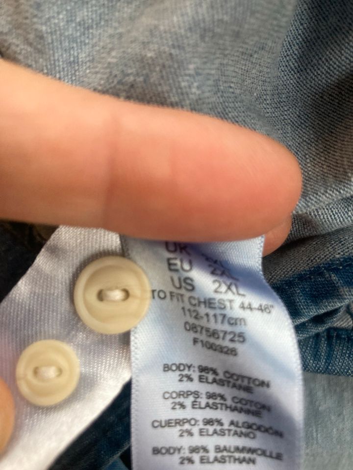 Asos Jeans Hemd blau 2 XL in Bielefeld