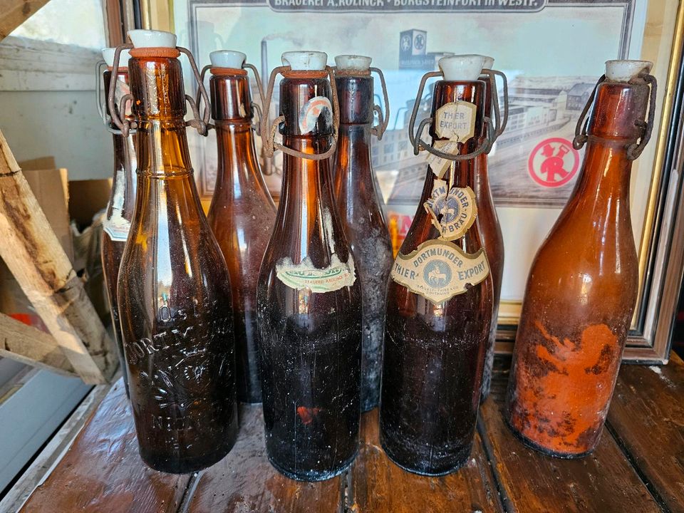 Dortmund etc. Antike Bierflaschen RAR in Schöppingen