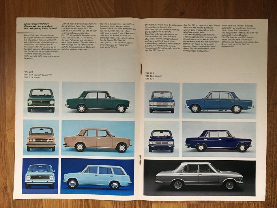 1972 Fiat Programm incl. Dino Prospekt deutsch in Kassel