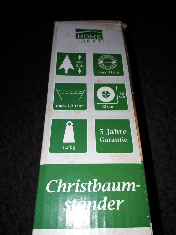 Christbaumständer mit Ein-Seil-Technik. Fußhebel, Wassertank OVP in Lauenburg