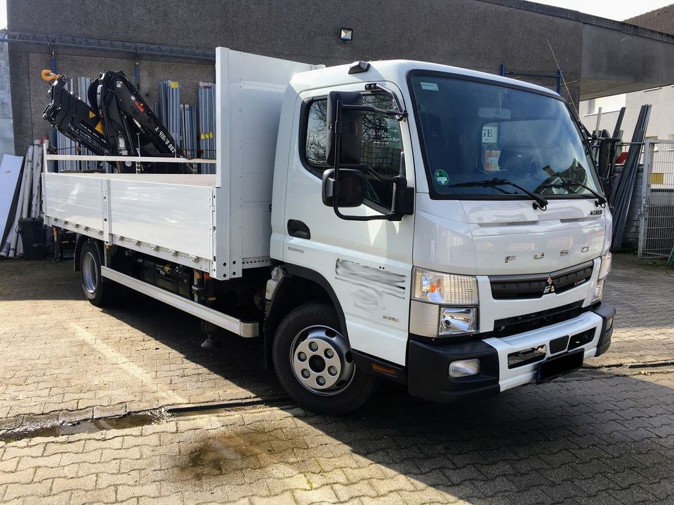 Mitsubishi Fuso Canter 9C18 AMT + Kran HIAB X-Hiduo in Bochum