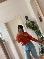 Stradivarius Monki Zara Cardigan Oversize orange Herzen Vintage S Essen - Steele Vorschau