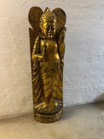 Holzfigur Buddha Deko handgeschnitzt Nordrhein-Westfalen - Krefeld Vorschau