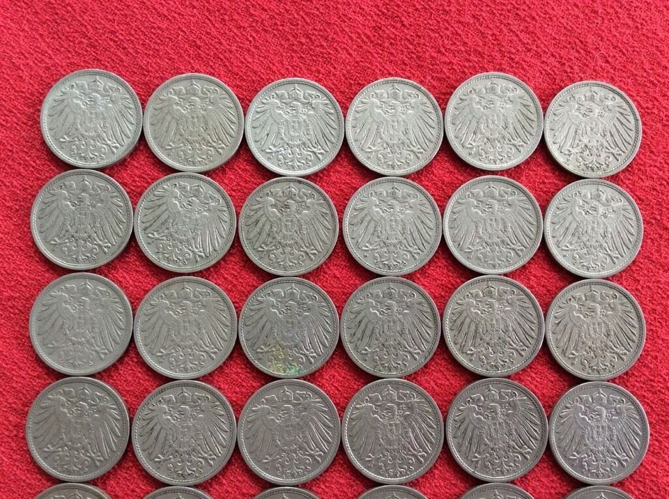 Konvolut von 42 Münzen 10 Pfennig Deutsches Reich 1910-1915 #4 in Greiz