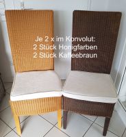 4 Original LOYD LOOM Stühle Sessel Honig + Braun inkl. Auflagen Hessen - Braunfels Vorschau