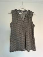 Schulterfreie ärmellose Bluse H&M Muster S schwarz weiß Hessen - Lorsch Vorschau