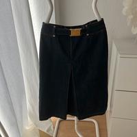 Dunkler Denim-Rock mit Gürtel, Kellerfalte, Gr 40/42 Innenstadt - Köln Altstadt Vorschau