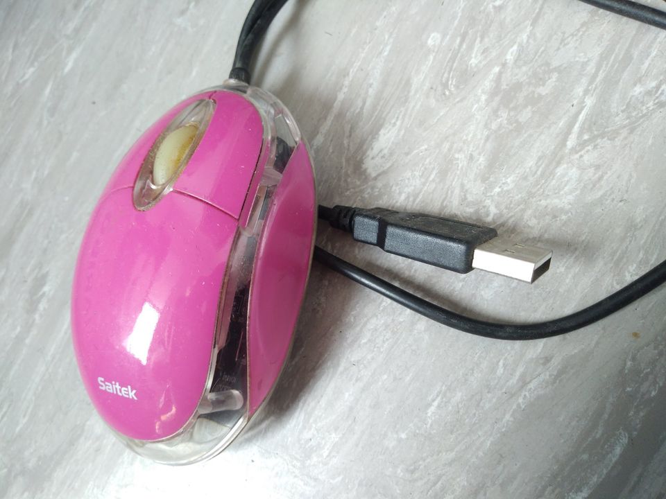 PC Maus Mouse Computer USB Anschluss Pink in Hamburg