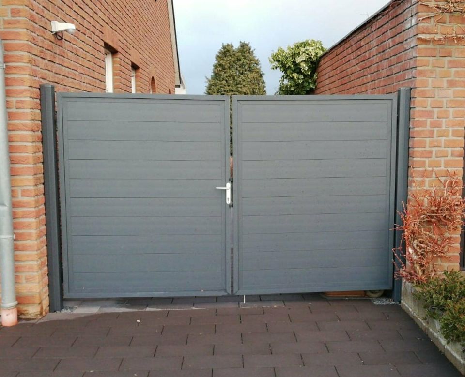 Sichtschutzzaun Aluminiumzaun 100% Gartenzaun Trennwand Alu zaun in Grevenbroich