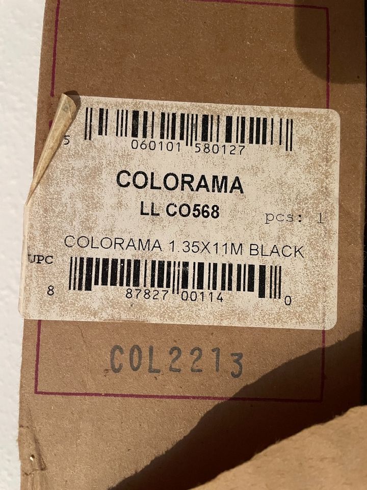 Colorama Fotohintergrund schwarz in Köngen