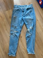 Ripped Destroyed Jeans Mom Boyfriend S M blau high waist H&M 36 Niedersachsen - Jameln Vorschau