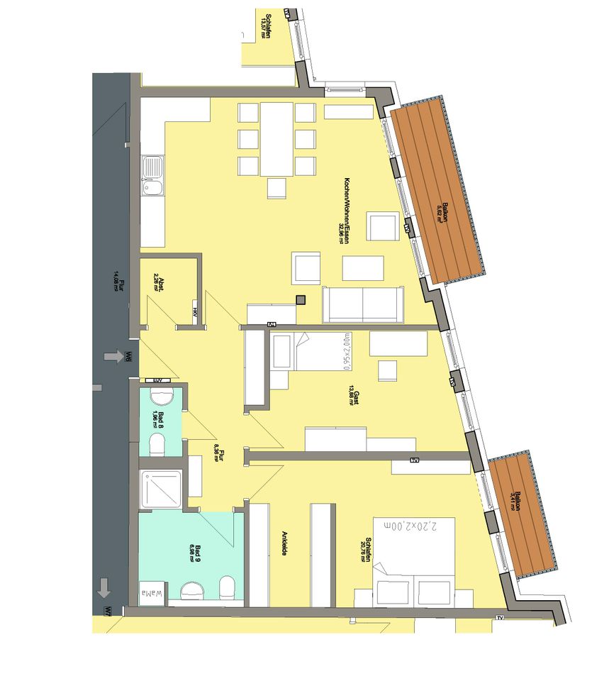 Moderne Mietwohnung im Zentrum von Herborn in Herborn