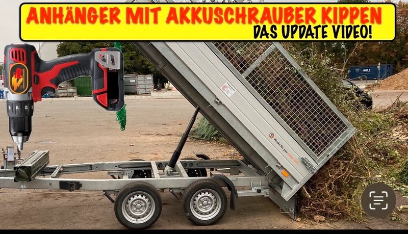 Akkuschrauber-Pumpe für manuellen Kipper Nachrüstung inkl Montage in  Niedersachsen - Ovelgönne, Gebrauchte Auto-Anhänger kaufen