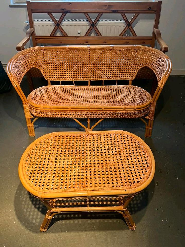 Div Bambus und Rattan Möbel Stühle Couch Truhe Bank in Wuppertal
