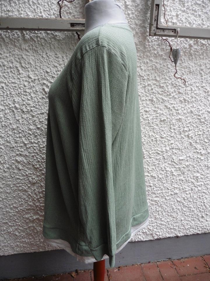 LC Waikiki Shirt 3XL 48/50 hellgrün pastell Krepp Lagenlook in Landshut
