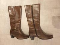 Tamaris Stiefel,  Gr. 37, dunkelbraun,  echt Leder Bayern - Hof (Saale) Vorschau