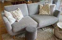 Sofa, Couch, grau aus Stoff mit Holzfüßen - modern & gepflegt Niedersachsen - Stuhr Vorschau