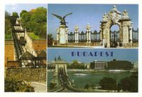 Postkarte ° Budapest Hauptstadt Ungarns Eisenbahn Donau Schiffe Nordrhein-Westfalen - Kamen Vorschau